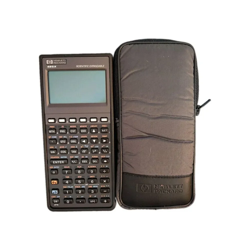 Hewlett Packard HP 48S Graphing Calculator With Case Box & Manual Read Descrip